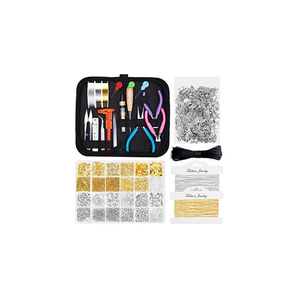 Jewelry Making Kits for Adults Shynek Jewelry Making Supplies Kit with Jewelry Making Tools Jewelry Wires Jewelry Findings and Charms for Jewelry