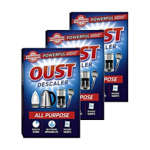 3 x 3 sachets Oust All Purpose Descaler Cleaner Kettle Iron Household Appliances
