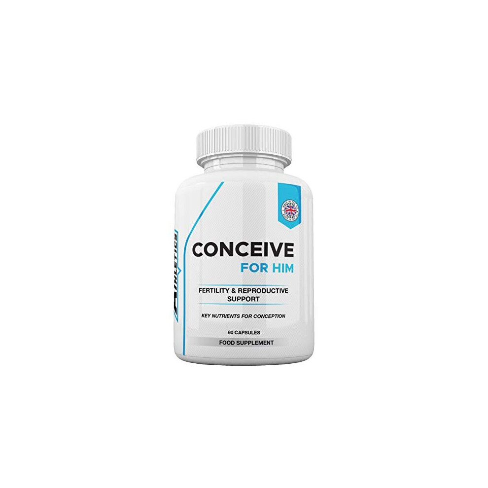 Conceive for Him Fertility Supplement for Men Vitamins Minerals Plus Key nutrients for Male Fertility 60 Capsules