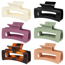 6 Pcs Big Claw Clips Large Non slip Hair Clip Matte Jaw Clips for Women and Girls