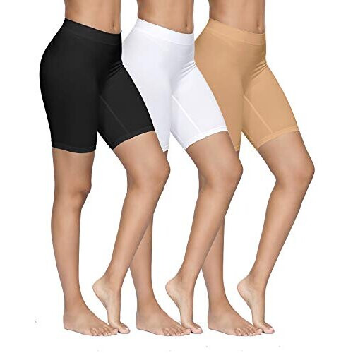 3 Pack Women's Girls Stretch Ultra Underskirt Shorts Safety Pants