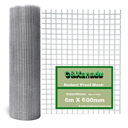 600mmX6m Rat Mesh Rodent Proofing Rolls of Welded Wire Mesh Hot Dip