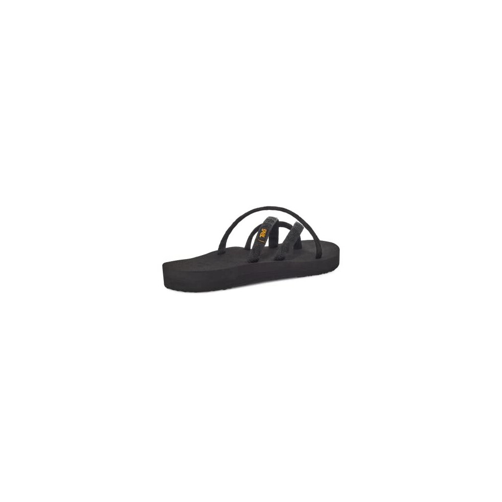 Womens Olowahu Ws Flip Flops Black Mix B On Black 7 UK 9 US