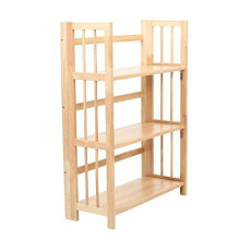 Shelving Unit Modern Garage Storage 3 Tier Shed Shelving Folding Bathroom Organiser Racking Storage Shelving Unit 96h X 70w X 30d Natural
