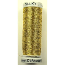 7097607004 Old Gold Sulky Metallic Machine Embroidery Thread 200m