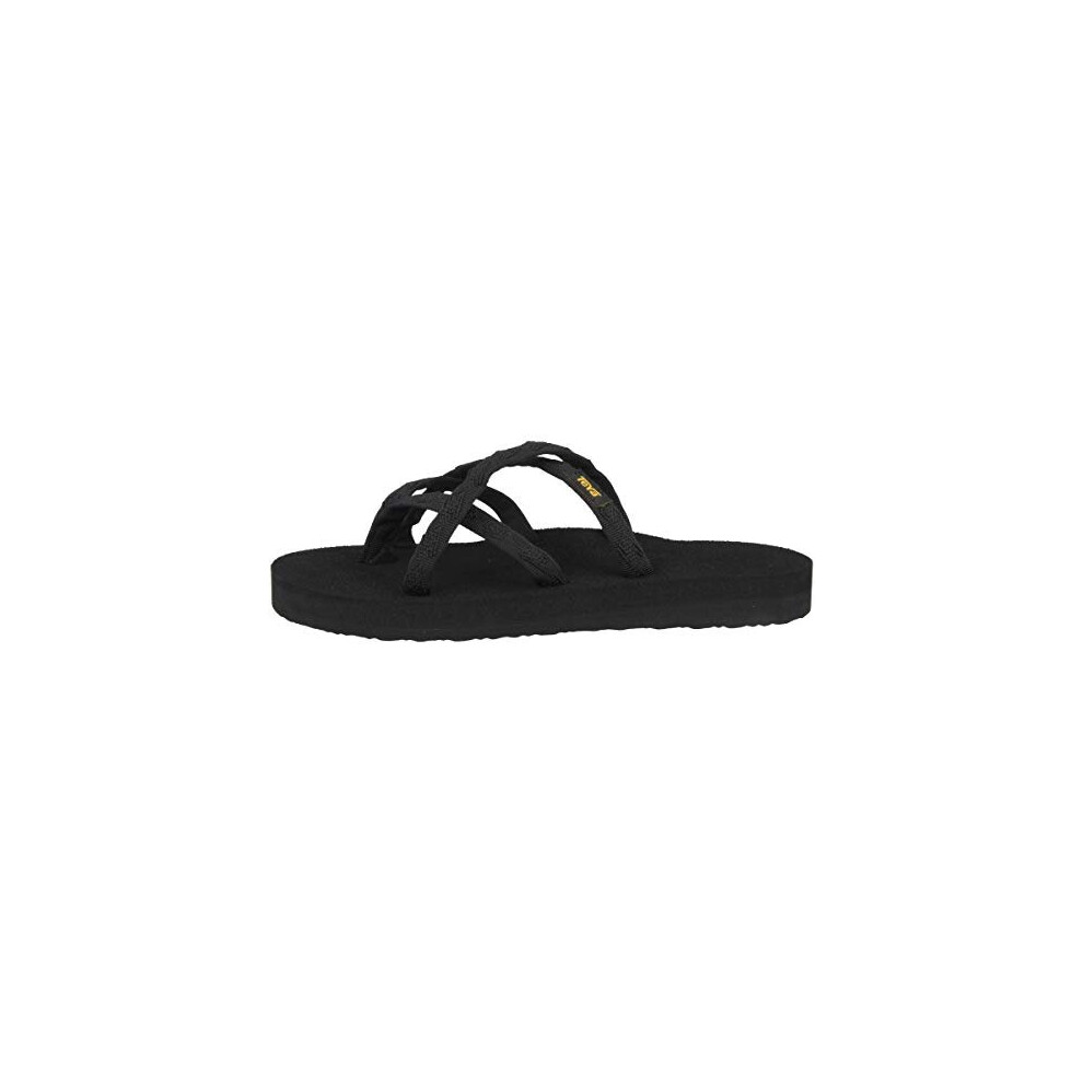 Womens Olowahu Ws Flip Flops Black Mix B On Black 6 UK 8 US