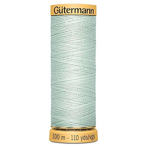 Gütermann 2T100C7918 Pale Green Cotton Sewing Thread 100m