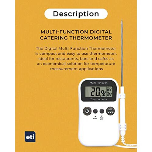 Multifunction digital catering thermometer with probe 1