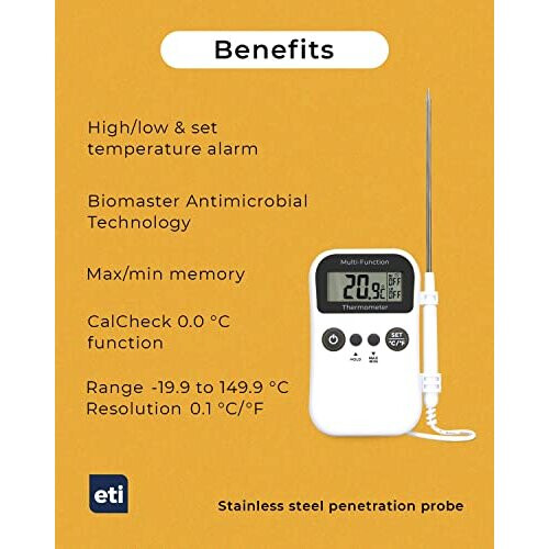 Multifunction digital catering thermometer with probe 2