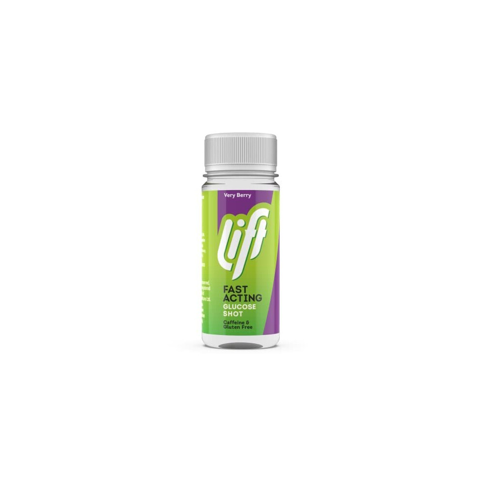Lift Fastacting Glucose Energy Juice Shots Very Berry 12 Pack Of 60 Ml Bottles