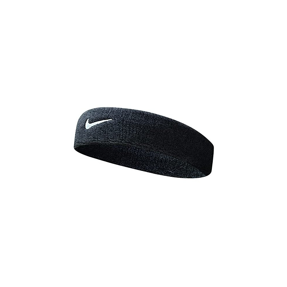 Mens Swoosh Headband BlackWhite One Size