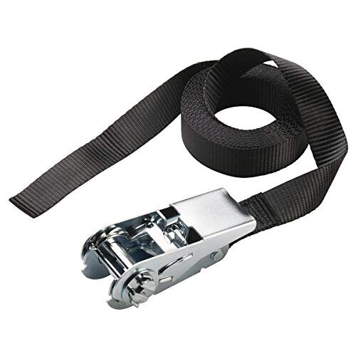Master Lock 3223EURDAT Certified Ratchet Strap Black 25m x 25mm Strap