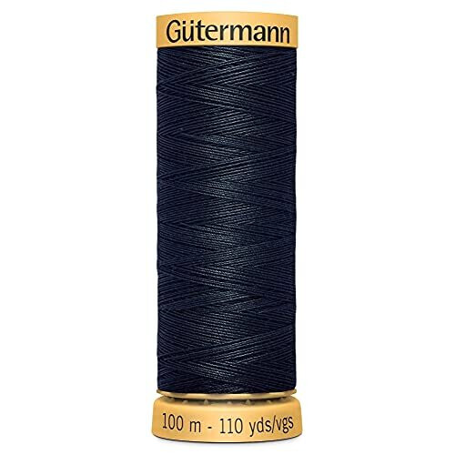 Gütermann 2T100C5624 Mid Blue Cotton Sewing Thread 100m 2