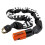 Kryptonite Unisexs Evolution Chain Lock BlackOrange 10mm x 90cm 1