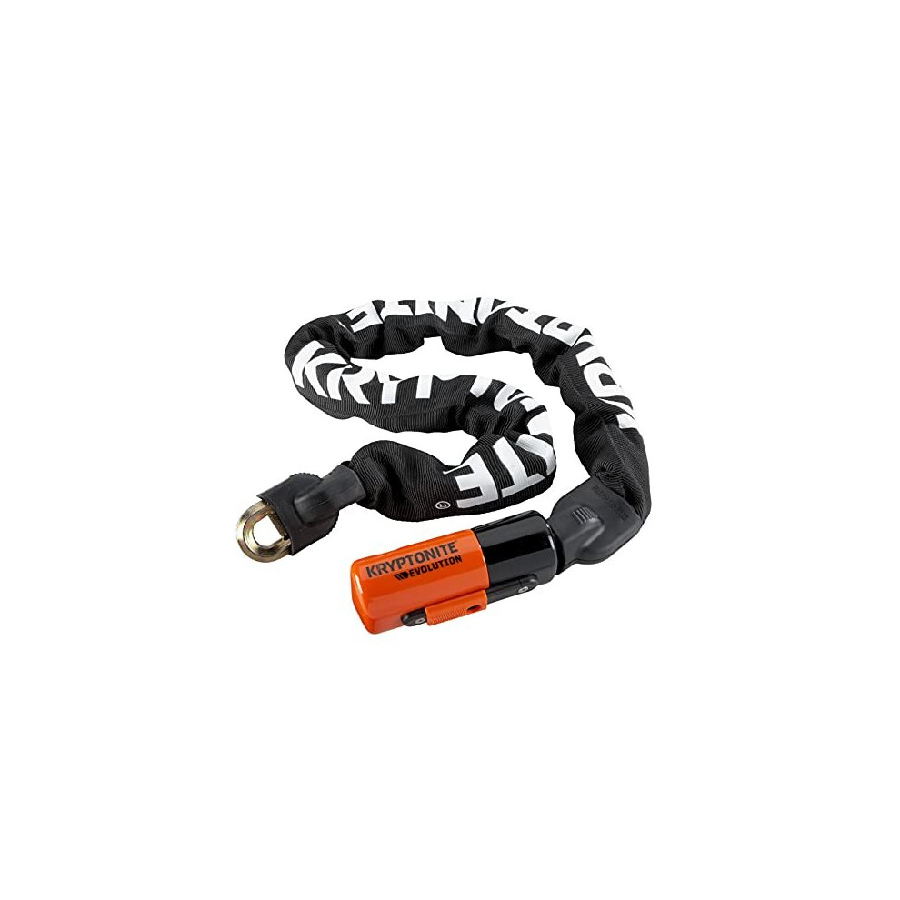 Unisexs Evolution Chain Lock BlackOrange 10mm x 90cm