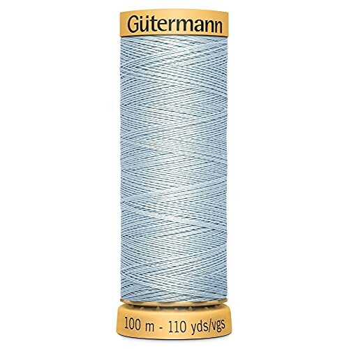 Gütermann 2T100C6217 Pale Blue Cotton Sewing Thread 100m