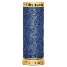 2T100C5624 Mid Blue Cotton Sewing Thread 100m
