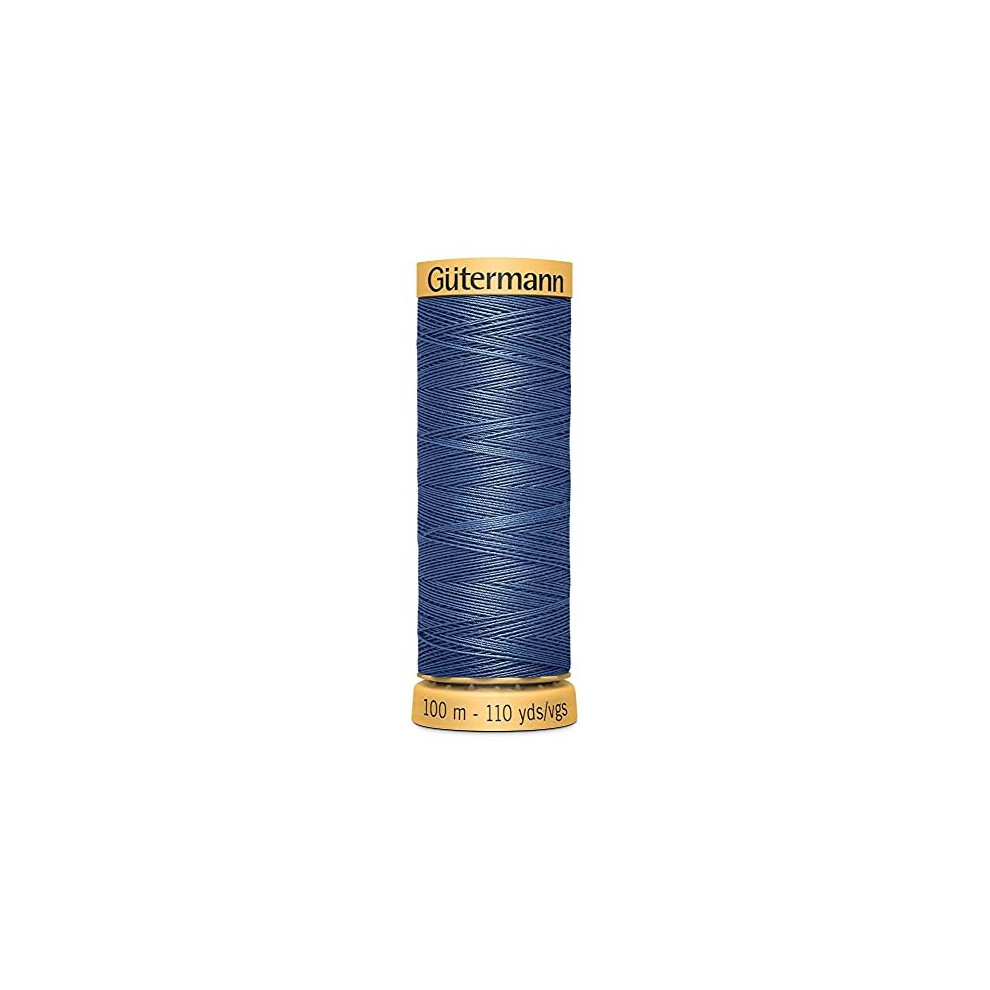 2T100C5624 Mid Blue Cotton Sewing Thread 100m