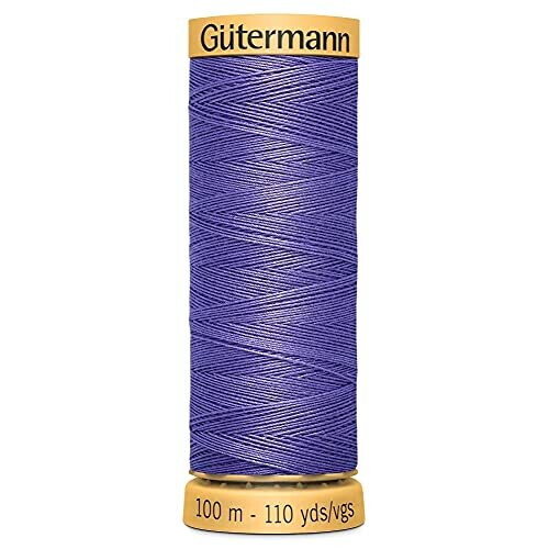 Gütermann 2T100C5624 Mid Blue Cotton Sewing Thread 100m 1