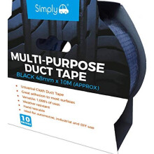 DTB5010 Duct Tape 10m Black Heavy Duty Super Stick Strong Adhesive Universal Cloth Gaffer Tape