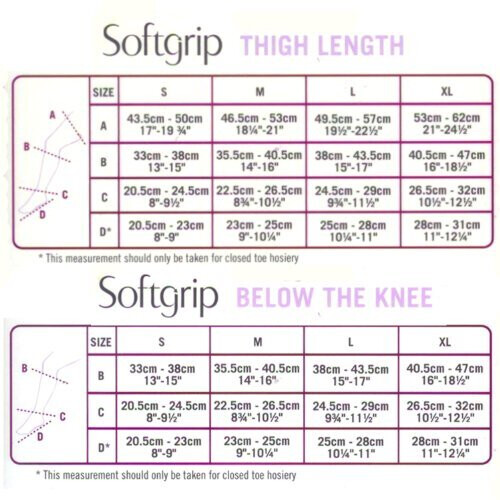 Scholl Softgrip Compression Stocking Class I Below The Knee Closed Toe Natural Size L 1