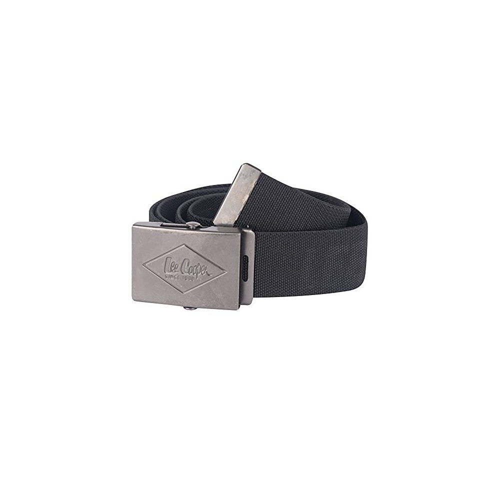 LCBELT613 Mens Canvas Webbing Work Safety Pant Belt Black One Size
