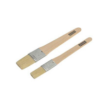 Ptisserie pastry brush set 2piece 1 and 15 205cm Flexible natural bristles 2 brush widths secure metal ferrule