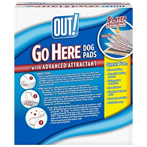 Go Here Absorbent Pet and Puppy Training Pads 100 Pads 1