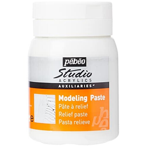 524150 500 ml Studio Acrylics Auxiliaries Modeling Paste White