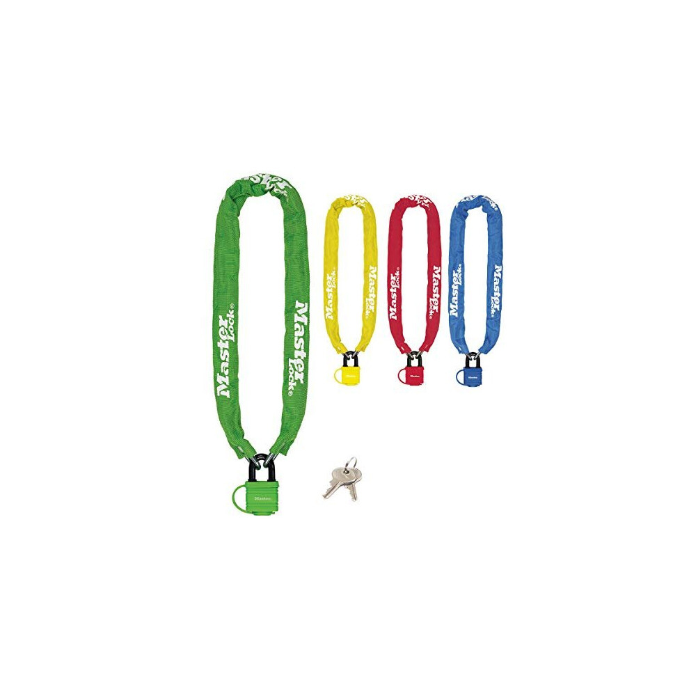 Bike Chain Lock with Padlock Key 90 cm Chain Random Color 8390EURDPROCOL Ideal for Bike Electric Bike Mountain Bike Road Bike Folding Bike