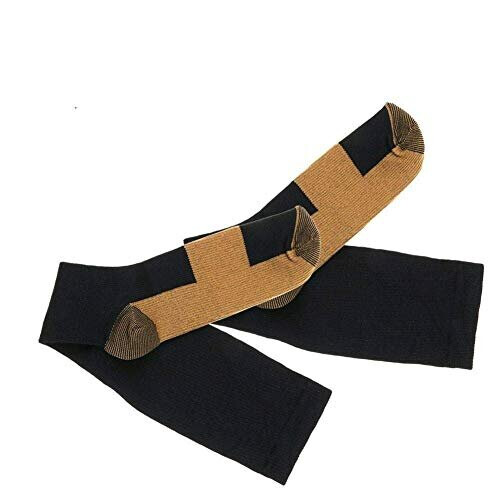 Copper Compression Socks Travel Knee High Varicose Veins Stocking SmallMedium 2