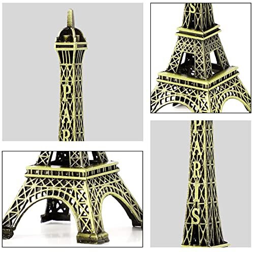 Eiffel Tower Statue Decor Mini Tower Model Figurine for Souvenirs 10cm 2