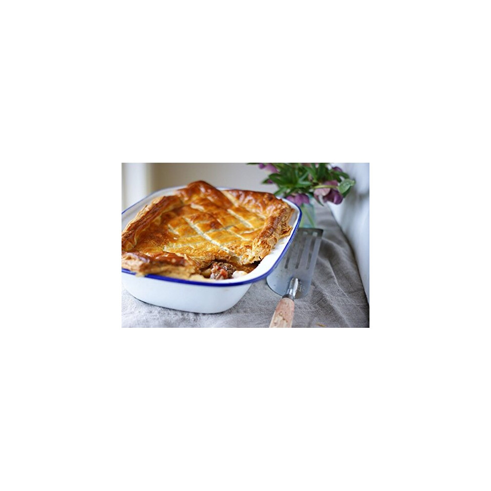 Falcon Enamel 22cm Oblong Pie Dish Pack of 2