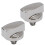 Belling Genuine Belling 444445412 444445413 1000DF Oven Cooker Knob Function Control Switch SilverChrome Pack of 2 Knobs 2