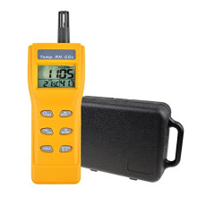 CO2 Meter Handheld CO2 Monitor 9999ppm Measuring Range Carbon Dioxide Detector NDIR Sensor Air Quality Temperature Humidity Meter