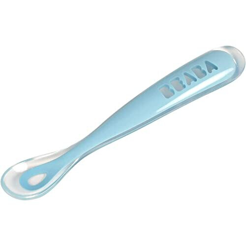 BEABA BABA Baby Spoons Silicone weaning spoon 1st stage Blue