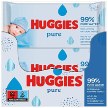 Pure Baby Wipes Pack of 10 10 x 56 Packs Total 560 Wipes