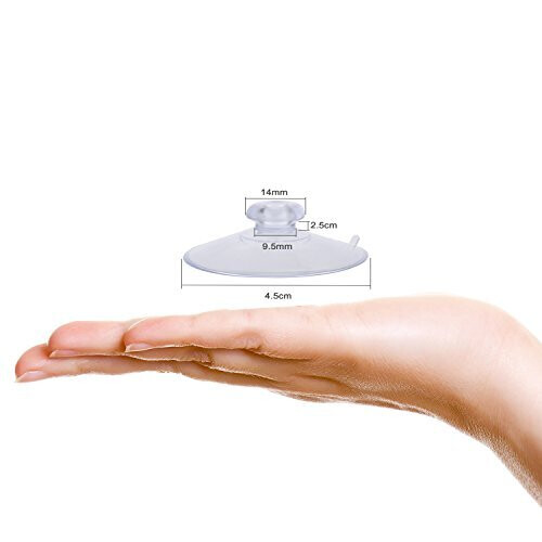 20 Packs 45mm Large Suction Cup Plastic Sucker Pads without Hooks Clear 2