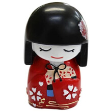 Japanese Mai Kokeshi Doll Red