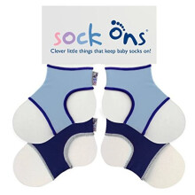 Baby Sock Holders 612 Months 2 Pack 1 x Baby Blue 1 x Navy Amazing Value Pack Keep Baby