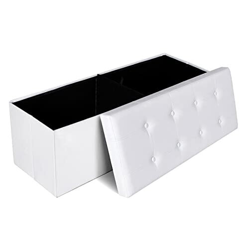 Storage Chest 120L Storage Ottoman Folding Footrest Bench 300 kg Load
