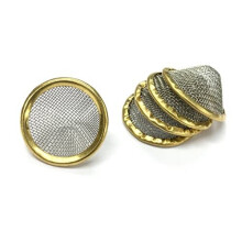 17mm Pipe Screens Gauzes Conical Steel Brass Bowl Metal Filters 5