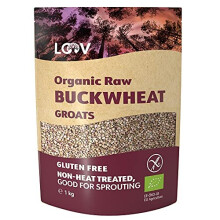 Organic Buckwheat Groats Gluten Free 1 kg Raw not HeatTreated All Nutrients Preserved Delicious Nutty Flavour Good for Sprouting Organically Grown in