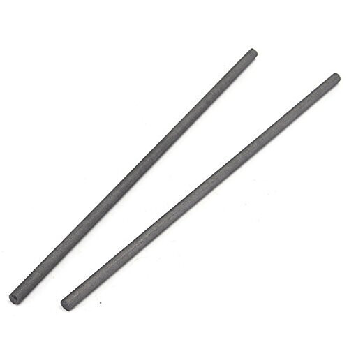 2Pcs 300X8Mm Graphite Electrode Bar Carbon Stirring Rod 2