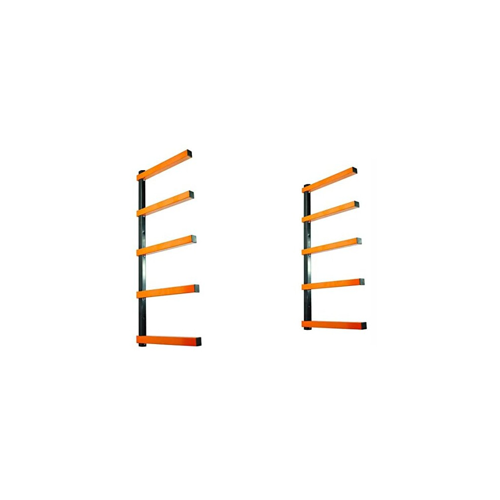 Kf1005 Lumber Storage Rack 5Level System 110Lbs 50Kg Per Level Lumber Rack Wood Rack Workshop Rack With Durable Sheet Metal Screws 611553681273