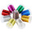 Metallic Machine Embroidery Thread 500m per Spool in 9 Colors Set 1