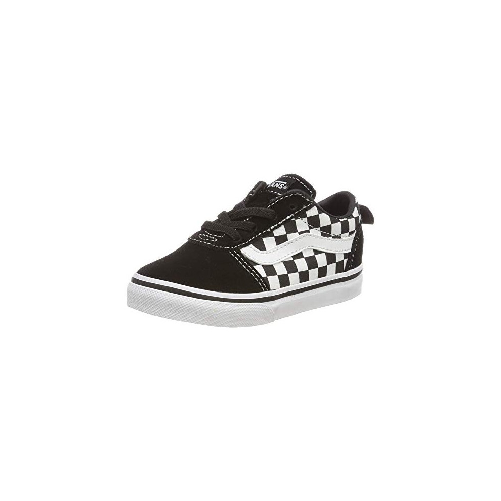 Unisex Kids Ward Slipon Canvas Sneaker Black Checkers Black True White Pvc 4 UK Child