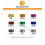 Metallic Machine Embroidery Thread 500m per Spool in 9 Colors Set 5