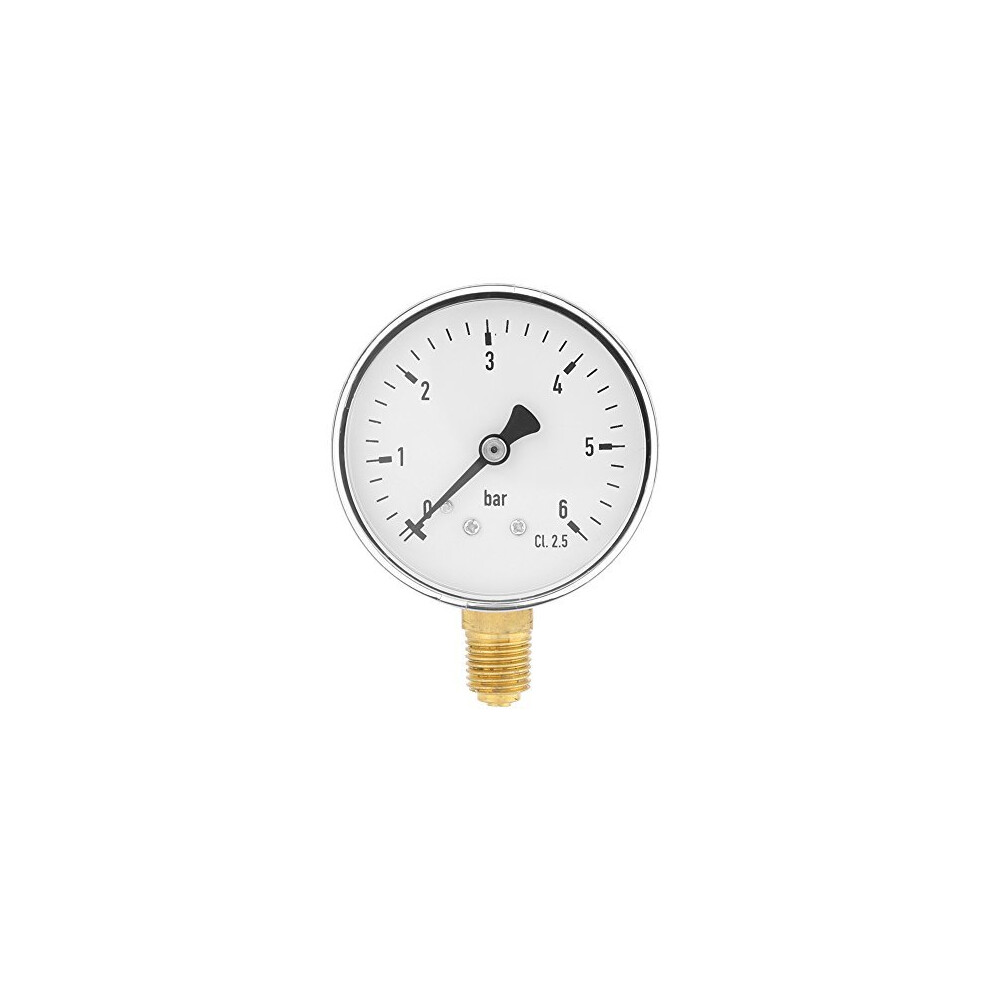 14 Npt Air Hydraulic Pressure Gauge 06 Bar Side Mount Manometer For Water Air Oil Dial Instrument 06 Bar 14 Npt 2 763741934378