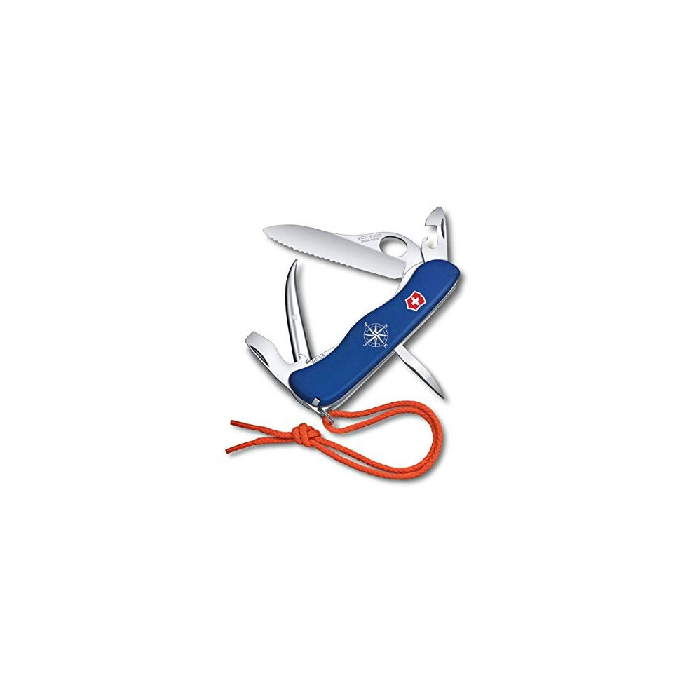 Skipper Pro Swiss Army Pocket Knife Large Multi Tool 12 Functions Large Locking Blade Blue